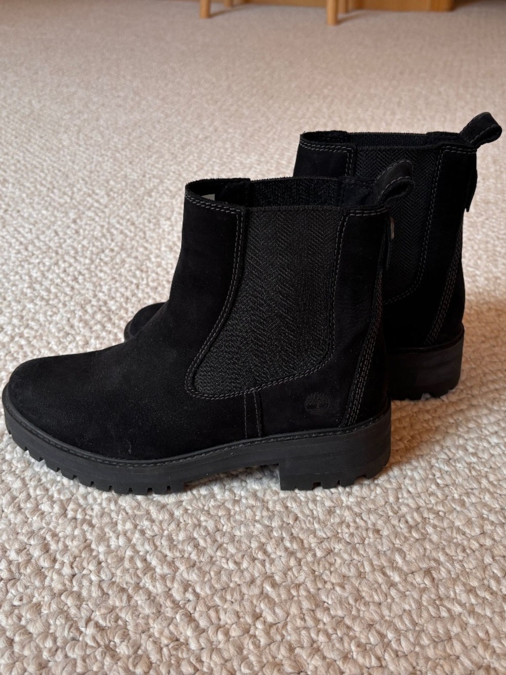Timberland Black Suede Chelsea Boots